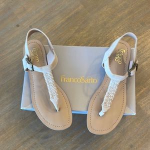 Franco Sarto Gracen, Soft Tan Leather Sandal, Size 9M